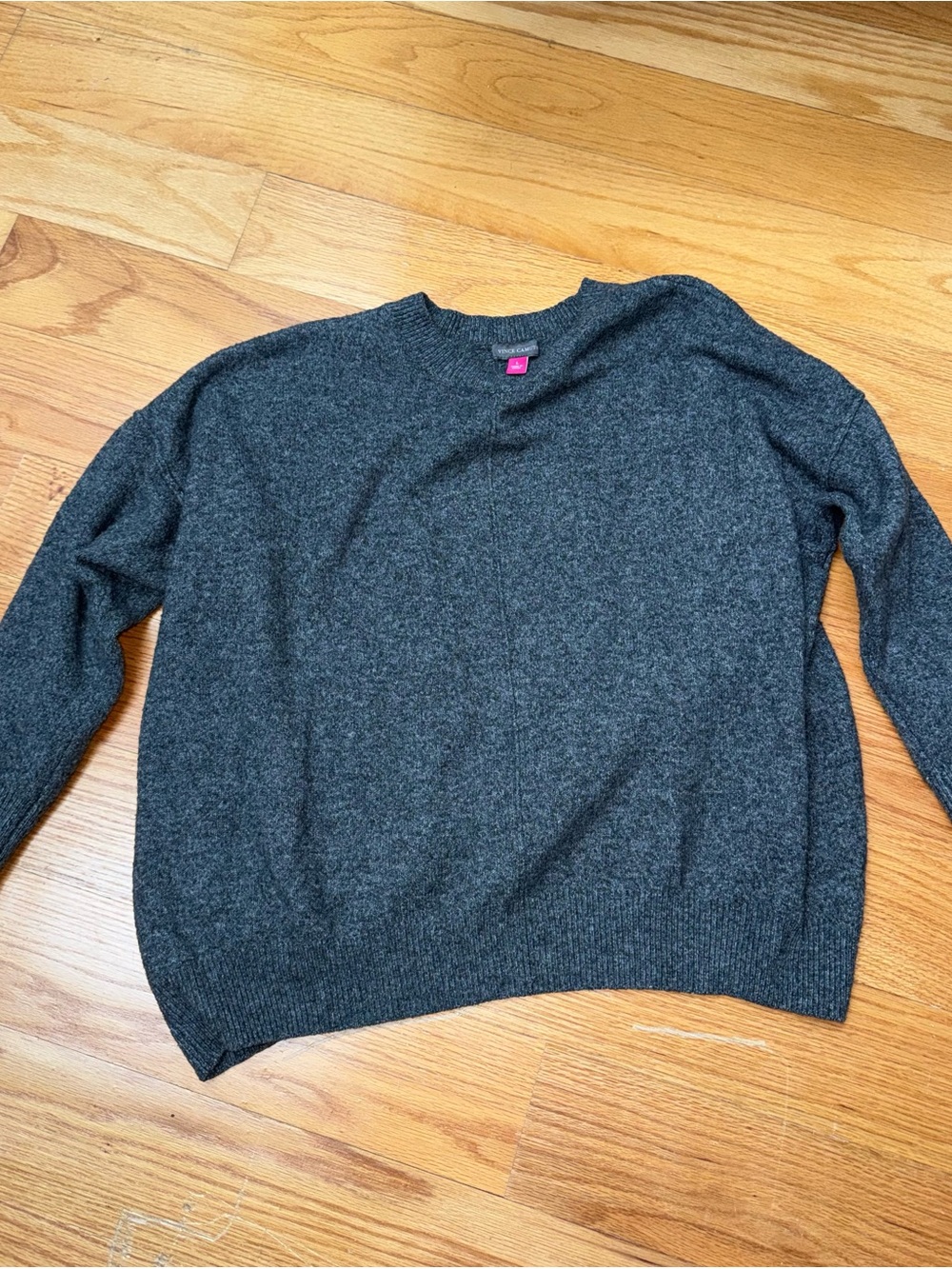 Vince Camuto Dark Charcoal Crewneck Sweater